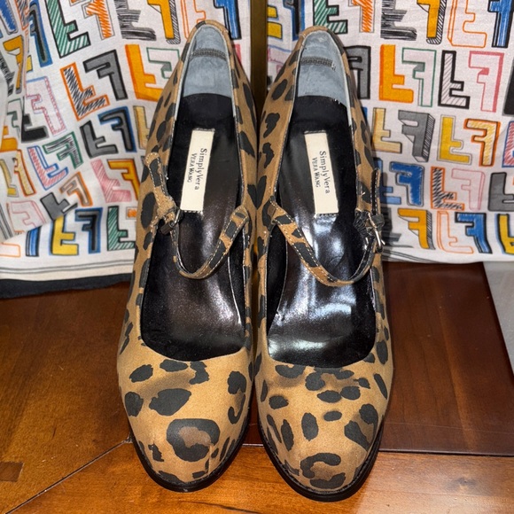 Simply Vera Vera Wang Shoes - Simply Vera Vera Wang Tan Leopard Print Heels